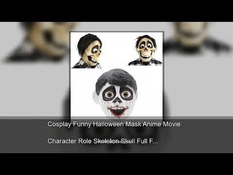 Cosplay Funny Halloween Mask Anime Movie Character Role Skeleton Skull Full Face Helmet Christm