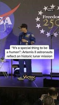 ‘It’s a special thing to be a human’: Artemis II astronauts reflect on historic lunar mission