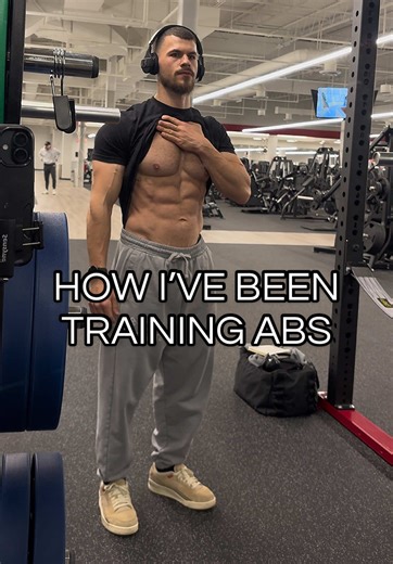What I’ve been doing for ab training during this bodybuilding prep- this will be the first time I’ve trained abs on any sort of a consistent bases. As we all know, the biggest factor in having visible abs will always be whether you’re lean enough to see them or not. The way your abs look as far as symmetry & shape will be heavily dictated by genetics. They are still a muscle though so there is potential to grow with progressive overload and consistent training. The question is whether training t