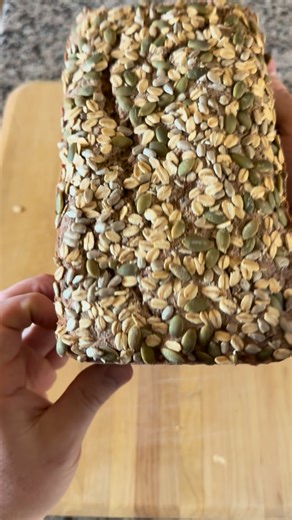 Kyle Schroeder on Instagram: "Sourdough Seeded Rye Bread 80% Fresh Milled Rye Flour 20% Bread Flour Tons of Seeds. Full video will be out soon! #sourdough #baking"