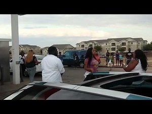 Dallas Girls Hood Fight At Exxon
