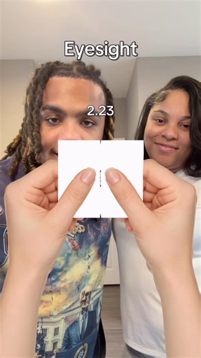 Eric and Alexus 💙 | HTX Couple on Instagram: "Who has the best eye sight 😂😂 #explore #ericandalexus #reels #viral #husbandandwife"