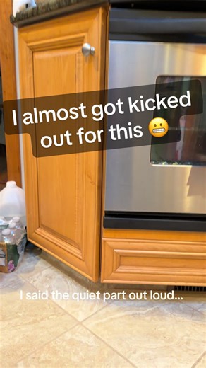 I really thought she was gonna beat me 🤣 #kitchen #kitchenhacks #excessive #fail #homeimprovement