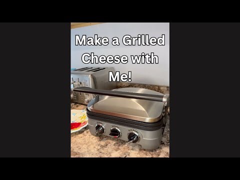 Cuisinart Panini Press, Stainless Steel Griddler | Make a grilled cheese with me!