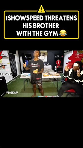 iShowSpeed Threatens His Brother With The Gym 😂