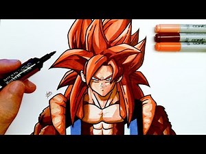 COMMENT DESSINER GOGETA 4 - TUTORIEL POUR DEBUTANT