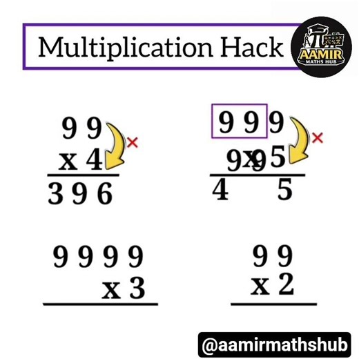 Single Digit Multiplication with 9,99,999 in second #mathstricks#fastcalculation#ytshorts#speedmaths
