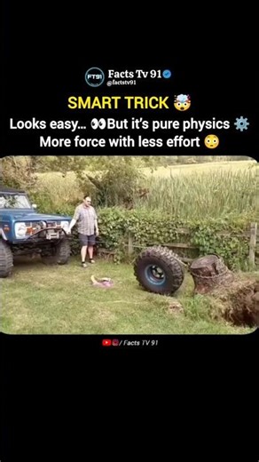 Removing a Tree Stump Using Simple Physics 😳🌳