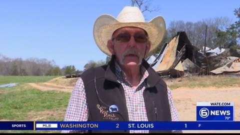 Lightning strikes barn, causing fire as severe storms sweep through Loudon County