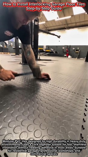 How to Install Interlocking Garage Floor Tiles | Step-by-Step Guide