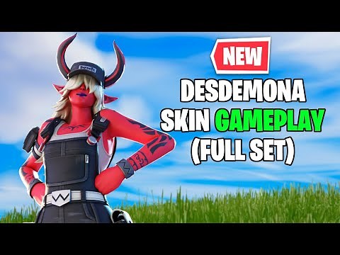 *NEW* Desdemona Skin Gameplay - Fortnite Darkest Circles (Full Set)