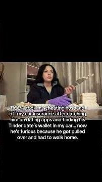 Found his Tinder date’s wallet in my car… so I canceled his car insurance. #tinder #cheater