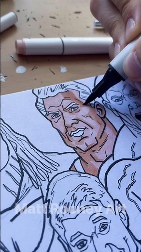 Drawing WWE Wrestlers Part 1 #art