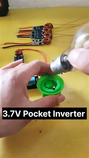 3.7V Pocket Inverter #3d #automobile #light #light #experiment #arduinoproject #arduino #arduino