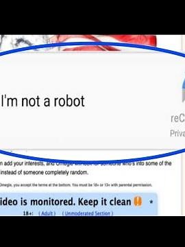 How to remove i am not robot from omegle Problem | Omegle I'm not a robot not working | RECAPTCHA