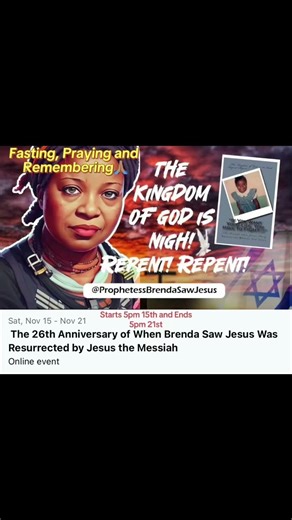 Praying, Fasting and Remembering For 7 Days/26th Anniversary of When I Saw #Jesus