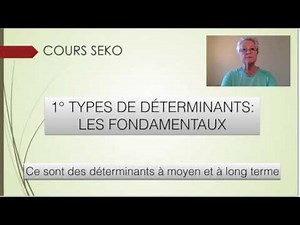 DETERMINANTS DU TAUX DE CHANGE (1°