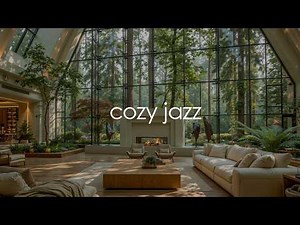 Background Jazz in a Nature-Filled Lounge | Soft Morning Music for Work, Reading & Productivity