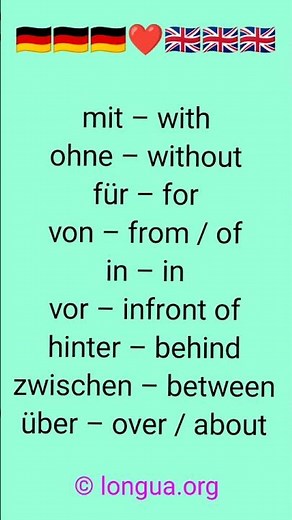 A1, A2, B1 - Learn German, #grammar, German grammar, #for #from #with #english #learnGerman