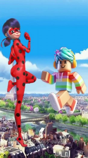 ladybug y Adrien versión Roblox #ladybug #adrien #miraculousladybug