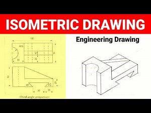 How To Draw Isometric View | Engineering Drawing | Technical Drawing