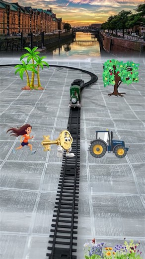 Key🔑 turns into the lock🔒near the railway track #train