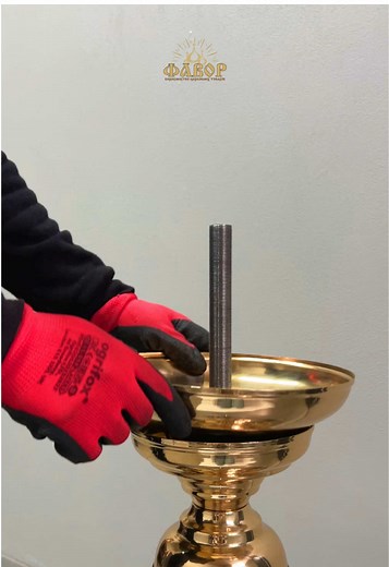 Assembling a Religious Chandelier Step by Step