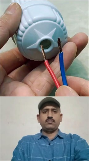 💡 Easy LED Bulb Holder Wiring Hack 🔌#ElectricalWork #DIYTIPS #HomeRepair