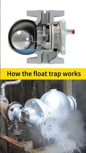 The working principle of float trap #machinery #industrial #valve #float trap