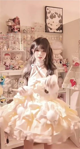 Cute dress same anime energy 🌸 sweetheart bunny dress✨ #aesthetic