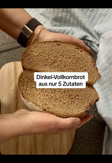 Gesundes Dinkelvollkornbrot aus 5 Zutaten