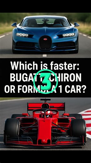 What’s Faster? Bugatti vs F1 Car 🏎️🏁