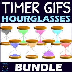 Animated GIF Hourglasses Timers Clipart BUNDLE