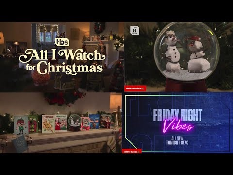tbs promo: All I watch for Christmas 2 version 15sec. and Friday Night Vibes 🍿 November 2025