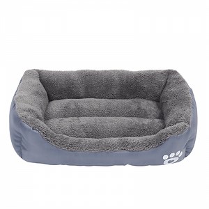 YUTK indestructible Dog Bed, Pet Winter Warm Pet Bed Pet Supplies and Dog Sleeping Bed Gray M