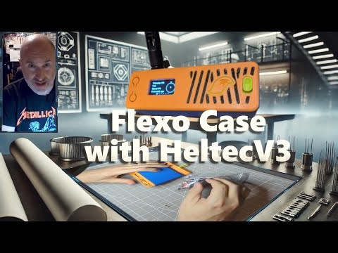 Flexo 3D-Printed Case by ZeroFox3D + Heltec V3!