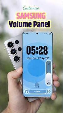 How to Customise Samsung VOLUME PANEL in any Galaxy Phone