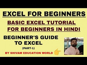 EXCEL FOR BEGINNERS | BASIC EXCEL TUTORIAL FOR BEGINNERS IN HINDI | BEGINNER'S GUIDE TO EXCEL