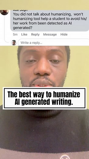 How to humanize AI generated text #Ai | Academy of Scholarships and Transitions