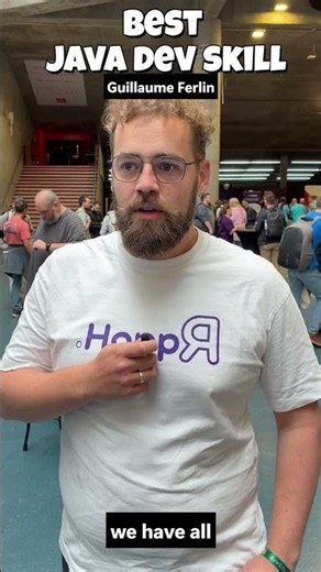 Best Java Dev Skill? Guillaume Ferlin