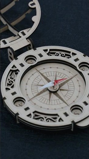 Make a Compass with Laser!#laserengraving #lasertree #lasercutting