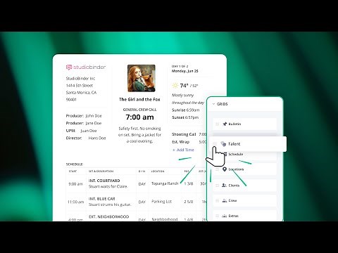 How to Customize Your Call Sheet Layout in StudioBinder | Call Sheet Tutorial