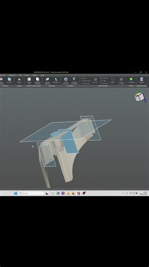 From scan to CAD workflow in Quicksurface (by group member)