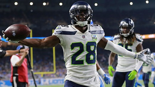 Justin Coleman goes airborne to pick off pass from Stafford