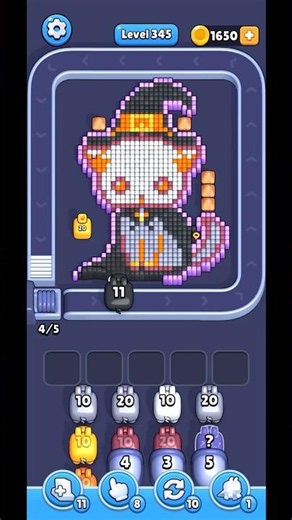 Pixel Flow lv 344 #puzzle #solution #walkthrough #games #gaming #gameplay