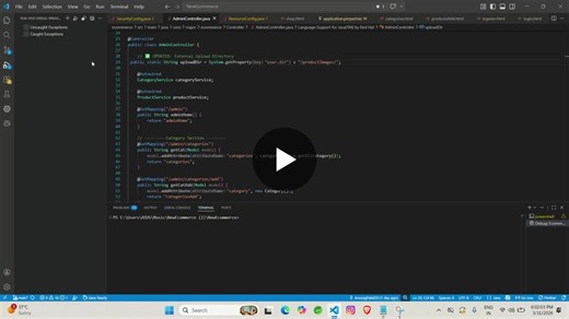 During my internship, I developed a full-featured eCommerce web application using Spring Boot, Thymeleaf, HTML, CSS, Bootstrap, and JavaScript. The project was focused on creating a scalable and… | Anurag Patel