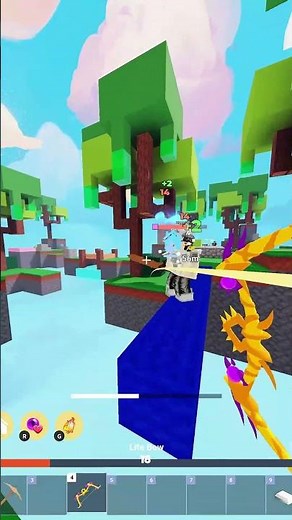 Still Outplayed Bro With NO BLOCKS... 🔥 #robloxbedwars