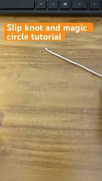 How to make a slip knot & magic circle #crochetforbeginners #slipknot #crochetideas #crafting