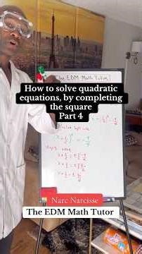 Solving quadratics by completing the square, but make it EDM [Part 4]