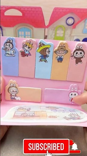 🫠Labubu Surprise Sticker Unboxing – So Cute and Funny Reactions labubu stickers, #labubu#asmr